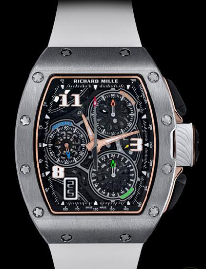 Richard Mille RM 72-01 Lifestyle In-House Chronograph Replica Watch Red Gold - Rubber Strap